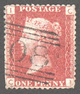 Great Britain Scott 33 Used Plate 122 - CI - Click Image to Close